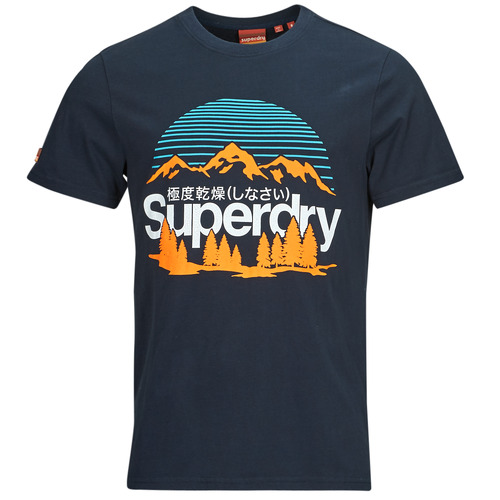 Superdry - GREAT OUTDOORS NR GRAPHIC TEE - Marine