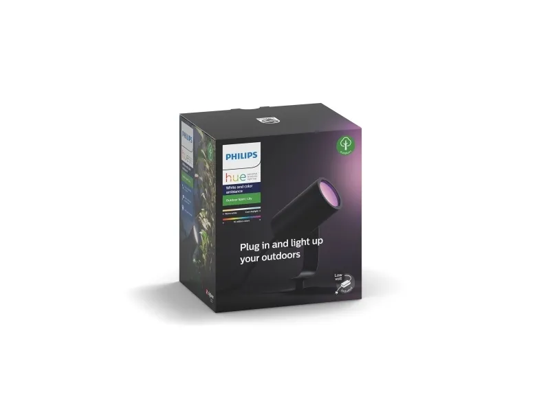 Philips Hue White Color Ambiance Lily udendørs 1 x Spot - Base Kit