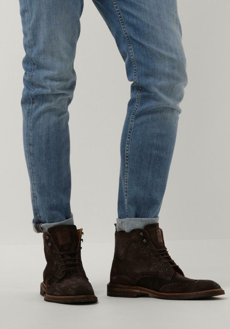 FLORIS VAN BOMMEL bruine floris van bommel veterboots sfm-80035