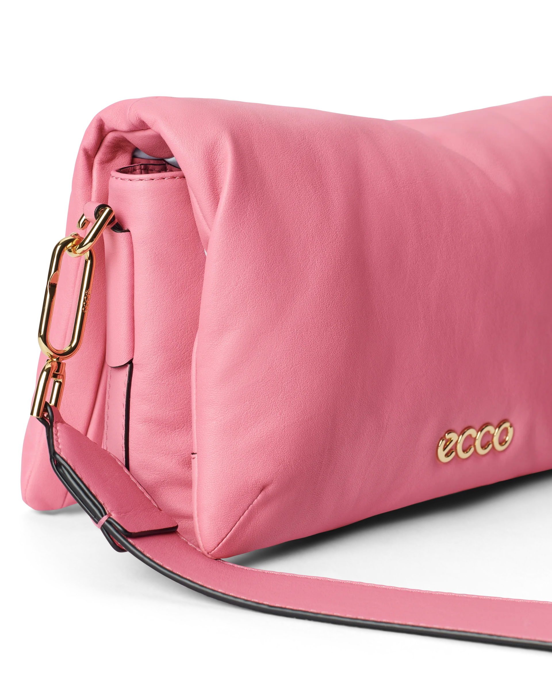 ECCO Pinch Bag Umhängetasche aus Leder Pink 18,5X29,5X12,5 cm