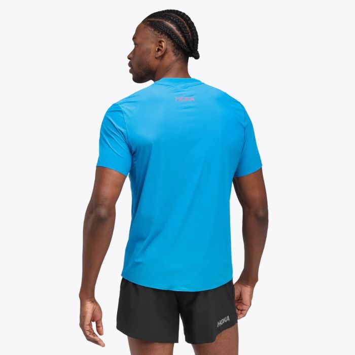 Hoka Herre T-shirts Airolite Run SS Tee Blå