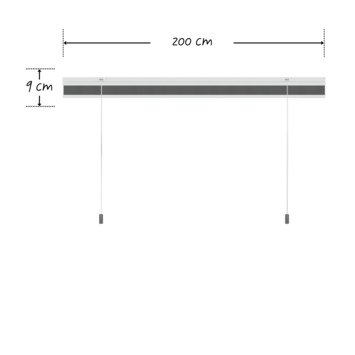KARWEI dubbel plisségordijn lichtdoorlatend antraciet (kleurnr. 6003) 200x180 cm (bxh)