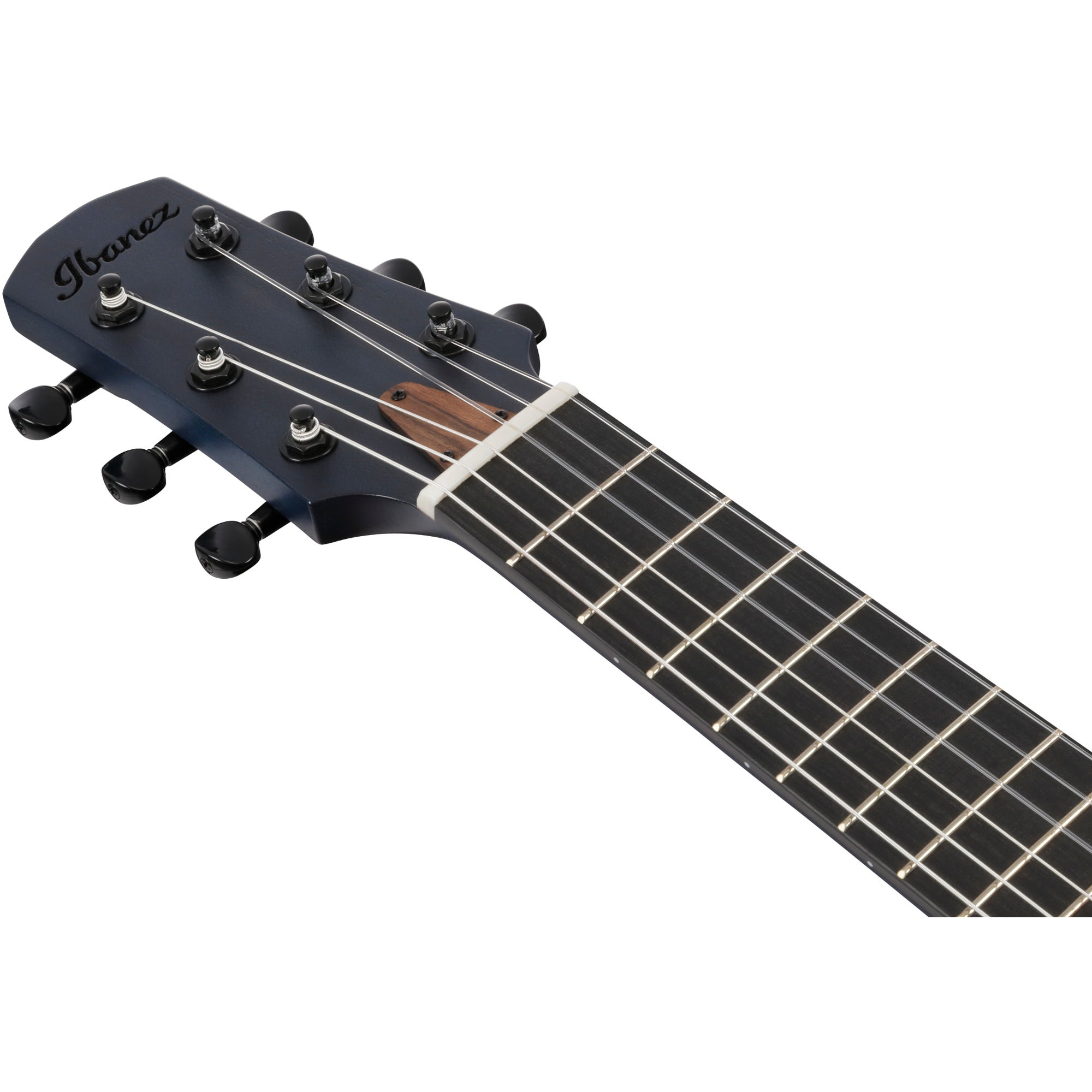 Ibanez AUP10FMNE Transparent Blue Sunburst Open Pore guitalele met gigbag