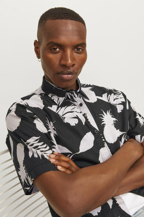 Jack & Jones zwarte heren overhemd
