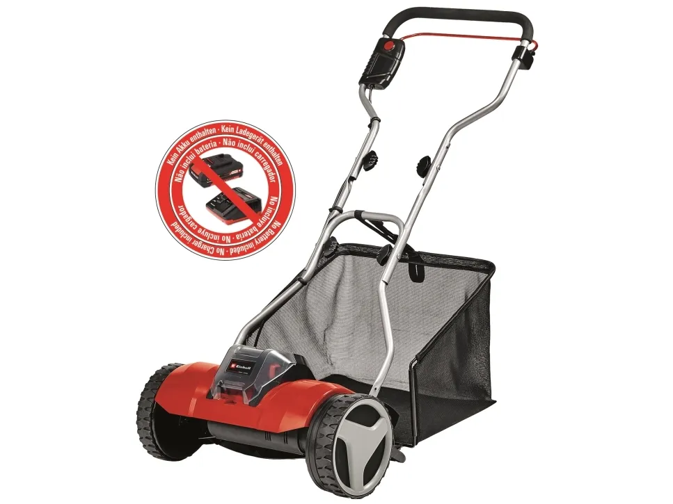 Einhell GE-HM 18/38, Skubbe plæneklipper, 38 cm, 1,4 cm, 3,9 cm, 45 L, 4 hjul - SOLO
