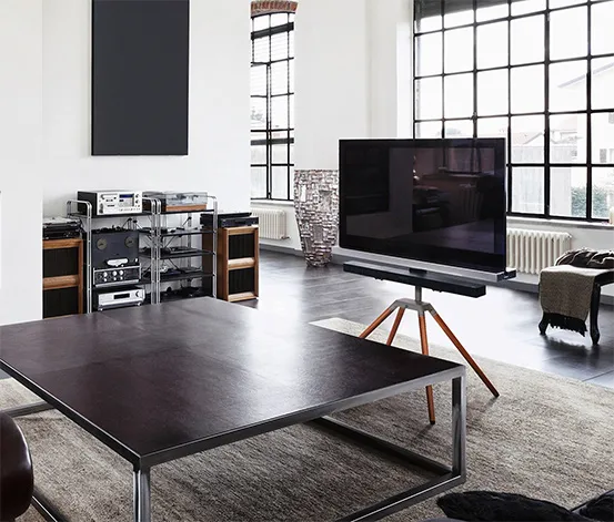 ONE FOR ALL Universal-TV-Ständer »Quadpod WM7475«, Walnut und Gun-Metal 32