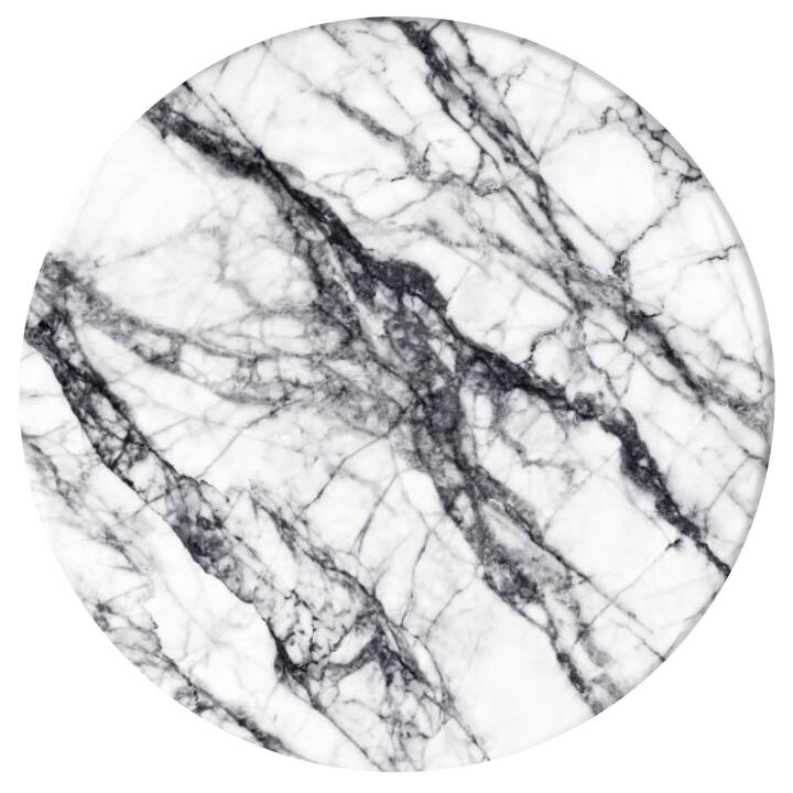 PopGrip Basic Finger Griff Halterung für Smartphones / Tablets (70070) - White Stone Marble