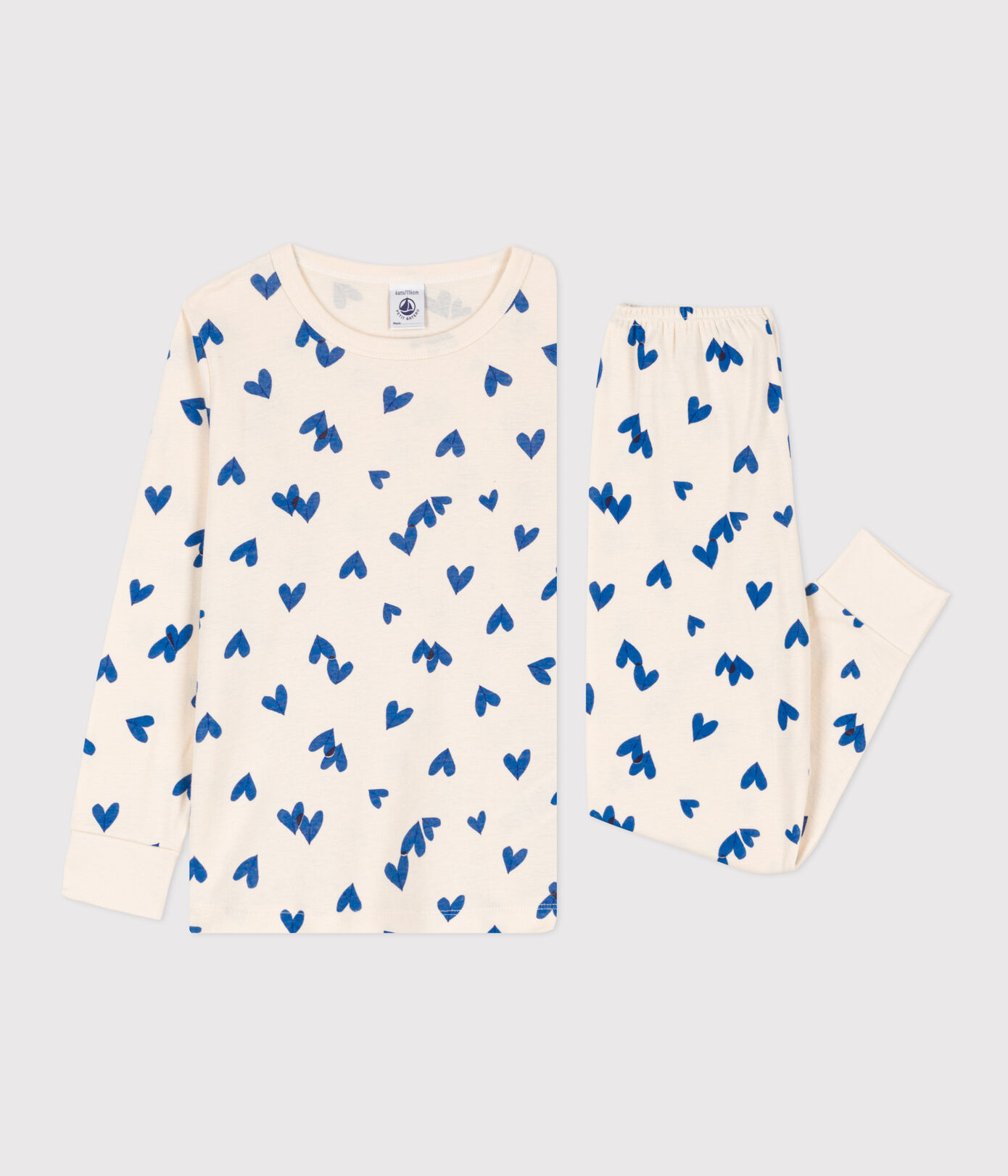 Pyjama cœur petite fille/petit garçon en coton