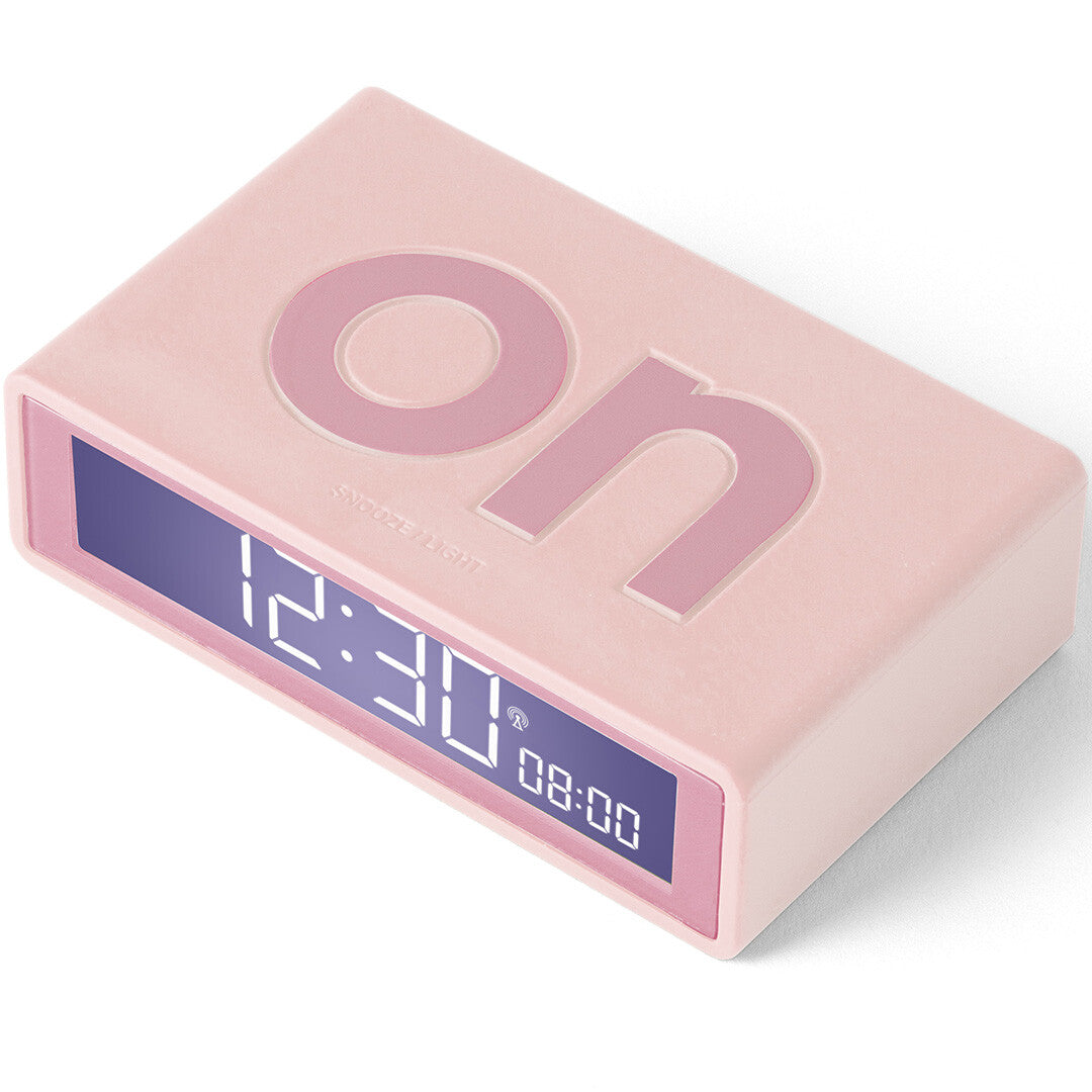 Lexon flip classic digitale wekker - pink