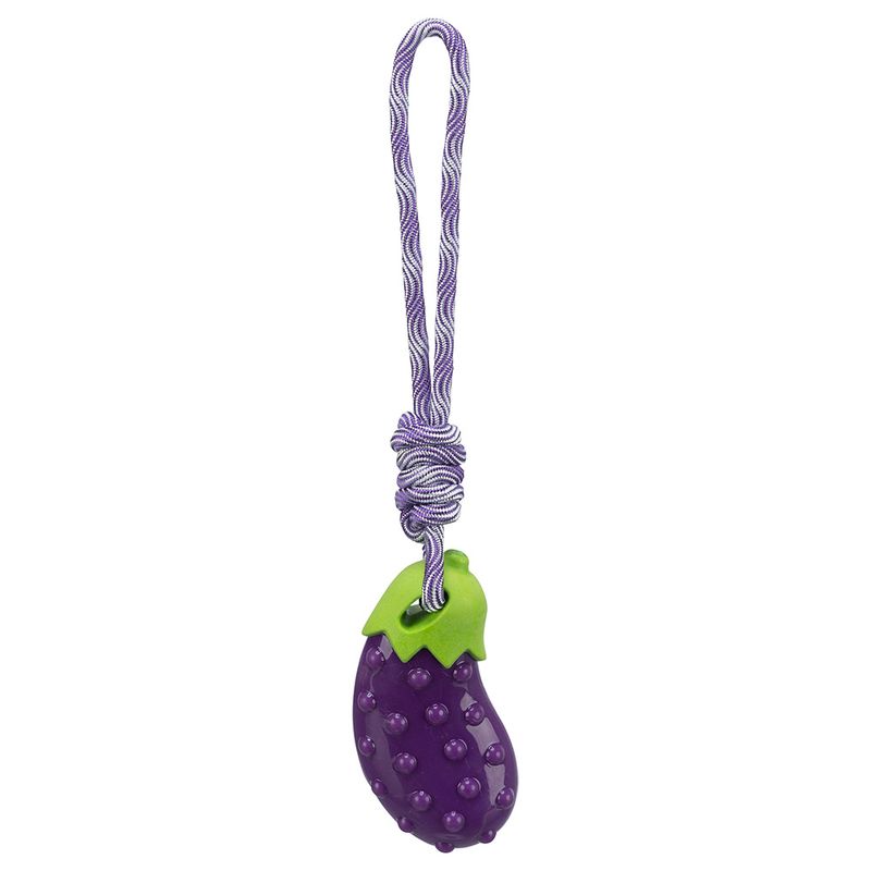 Jouet Trixie Aubergine sur corde