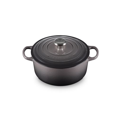 Le Creuset Signature Rund Støbejernsgryde, Flint, 4,2 L