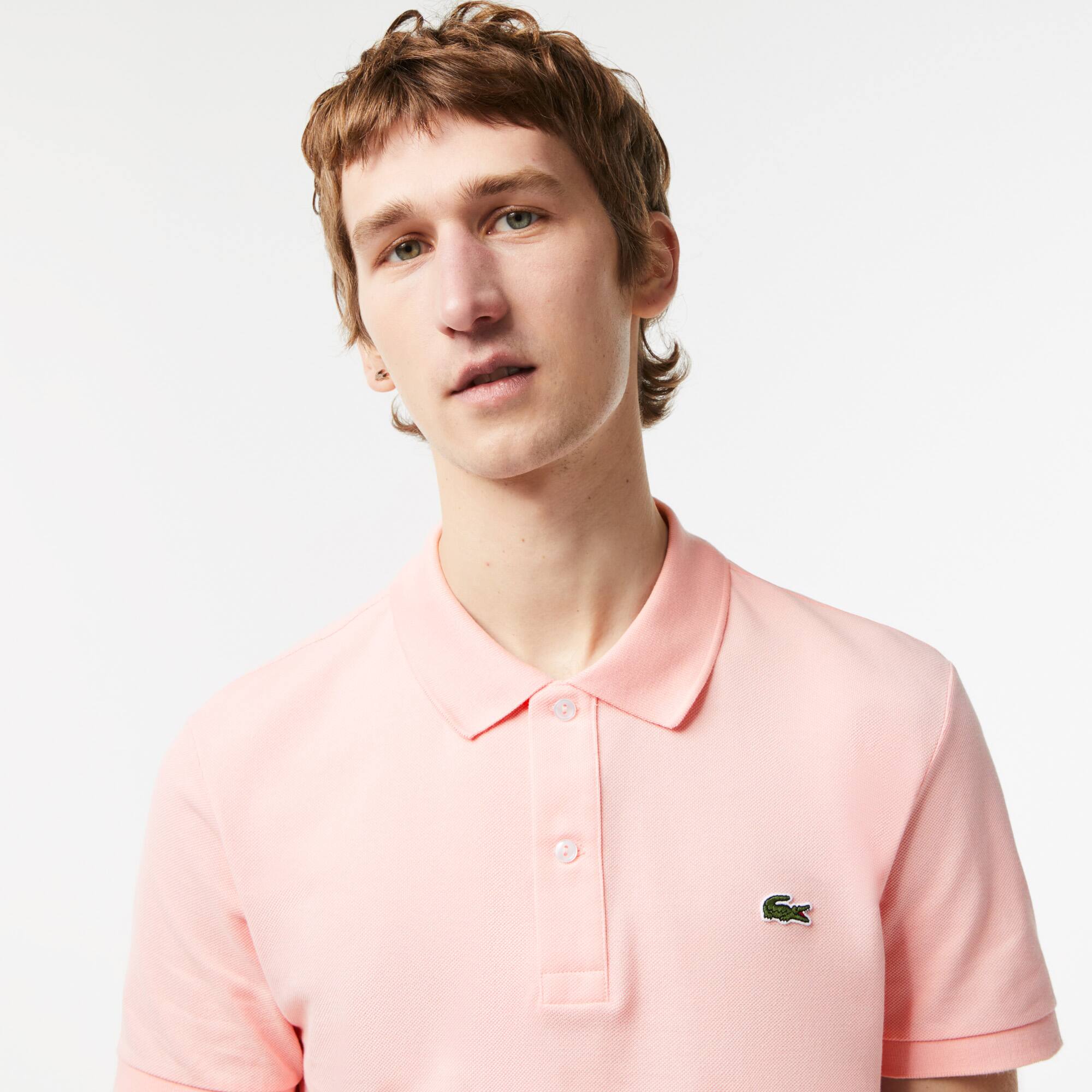 Polo Original L.12.12 slim fit coton petit piqué Manches Courtes - Rose - Lacoste - Homme
