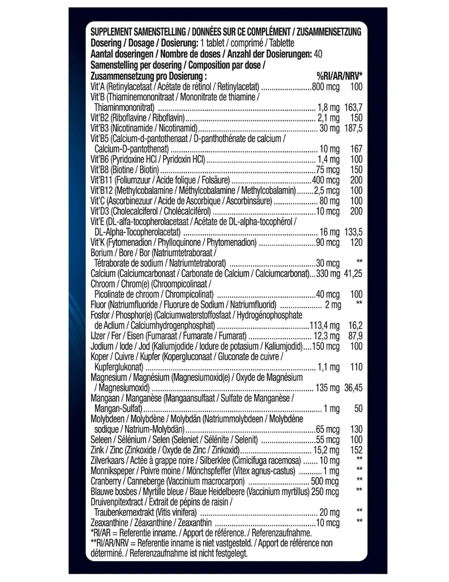Multivitamine Vrouw