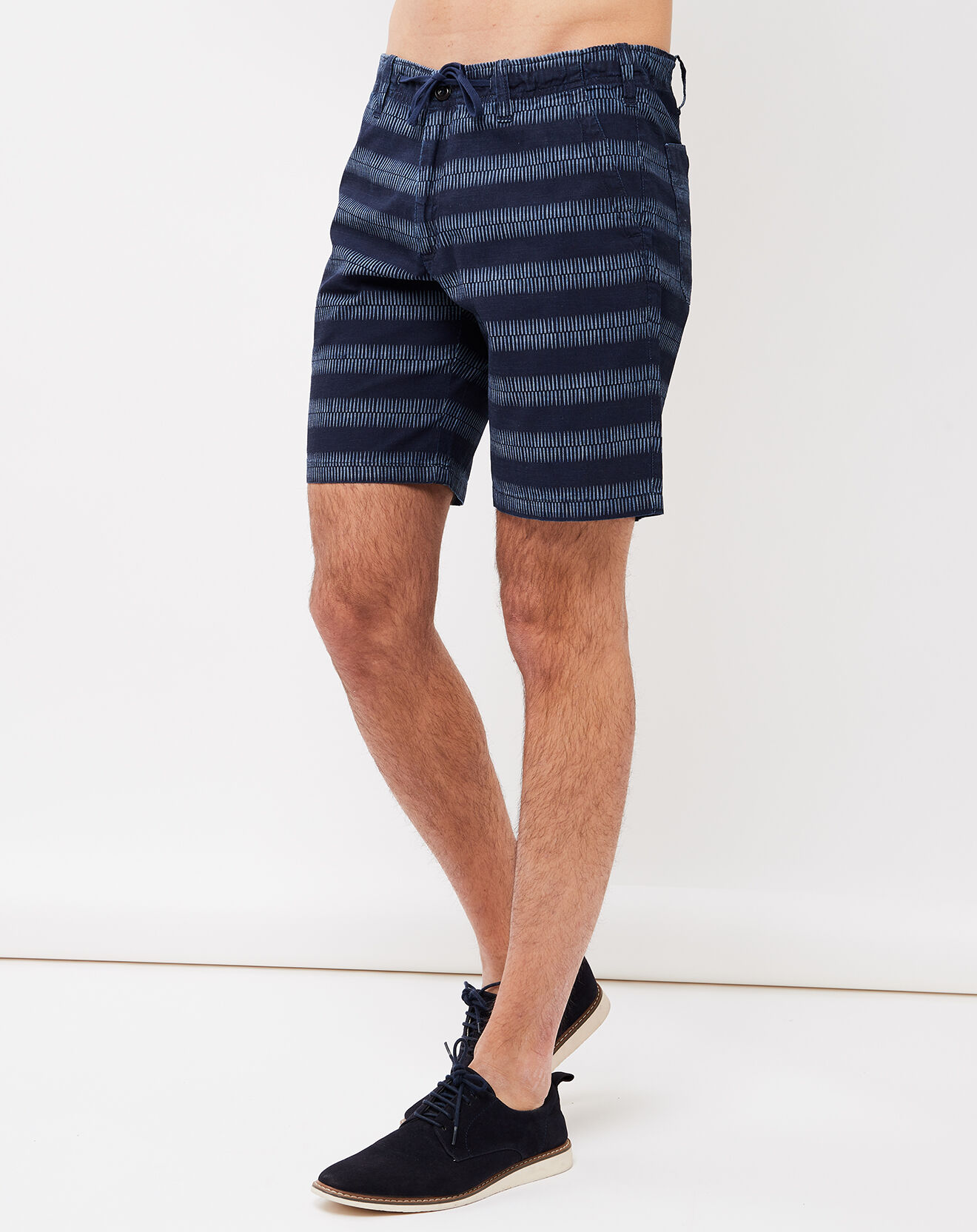 Hartford Short Berry à rayures indigo