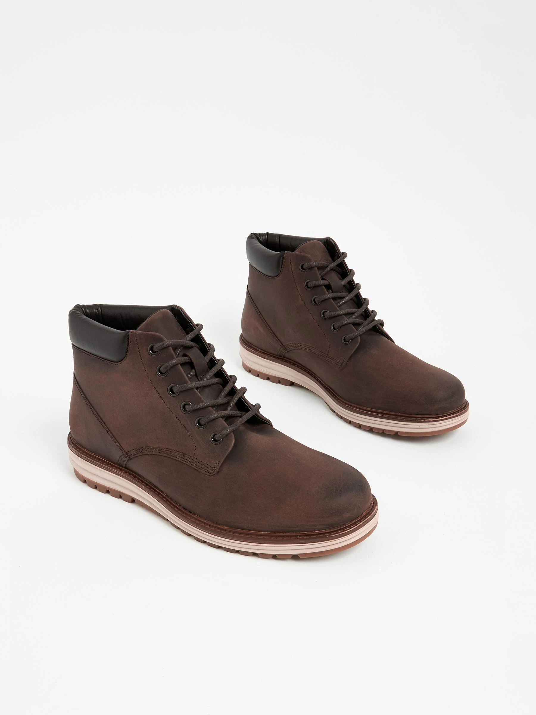 Bruin - Leren hoge schoenen