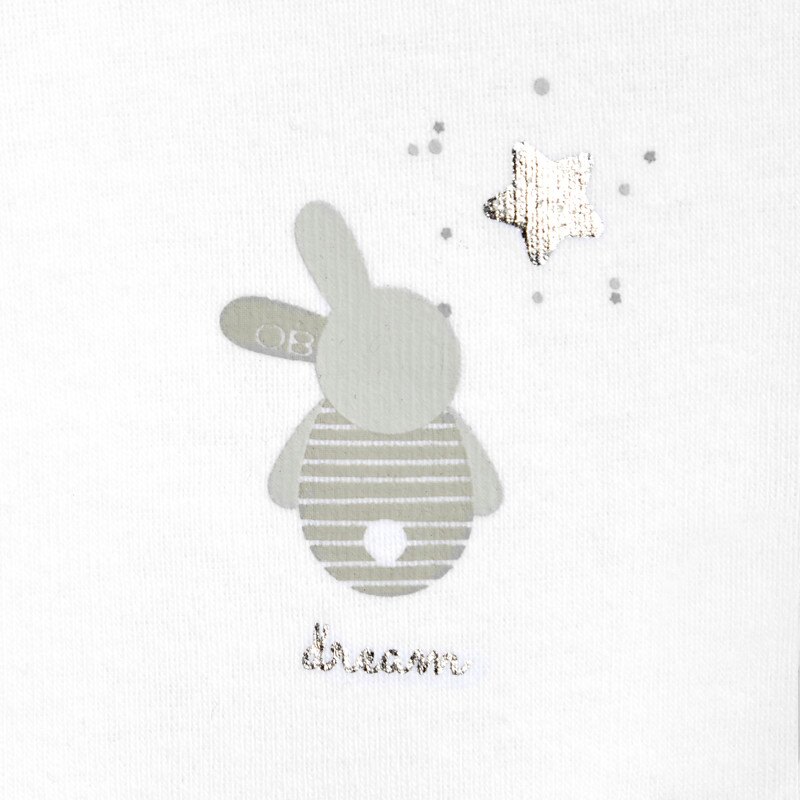 Body col US lapins (lot de 3) blanc naissance Blanc