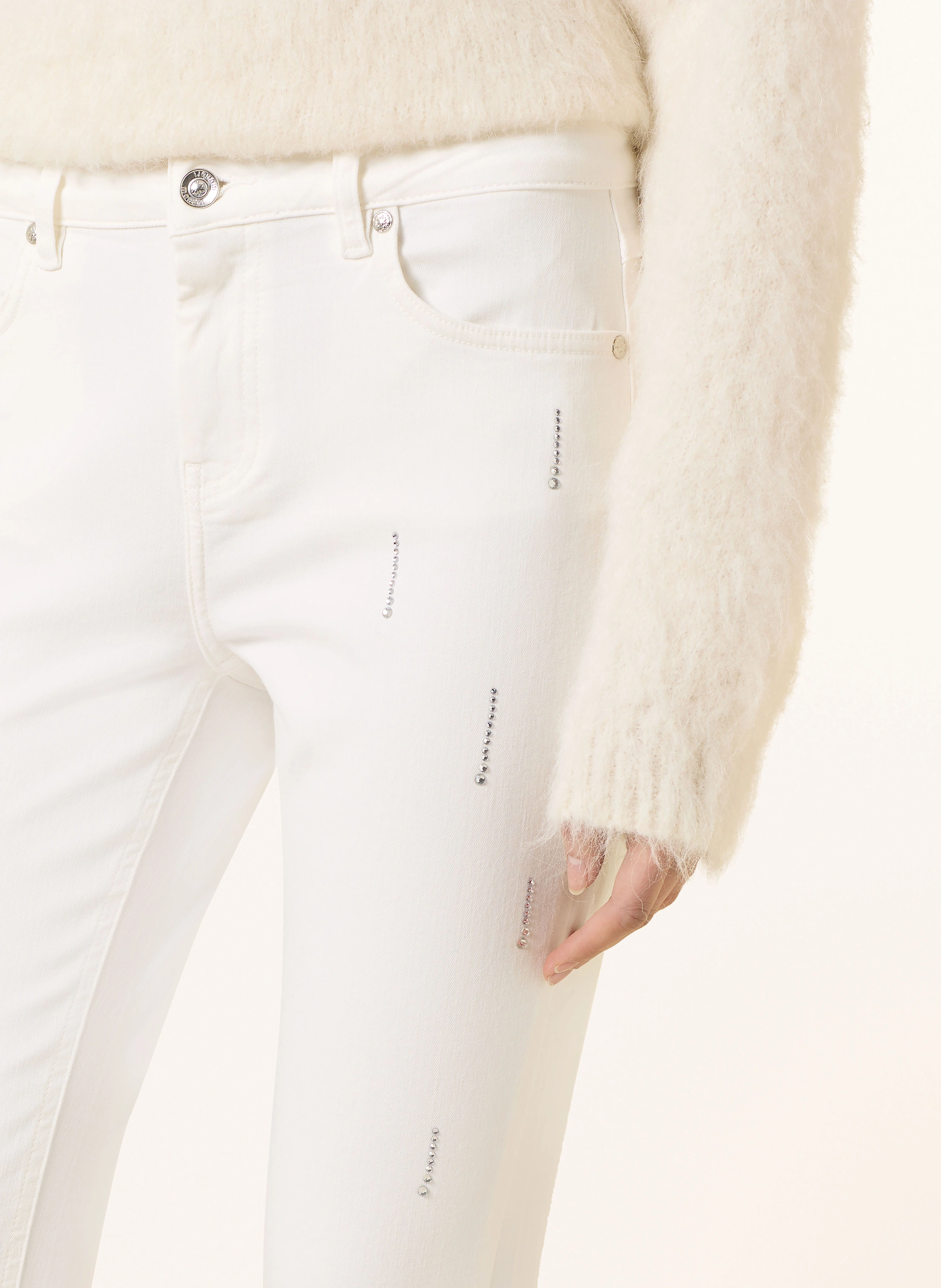 monari Skinny Jeans mit Schmucksteinen