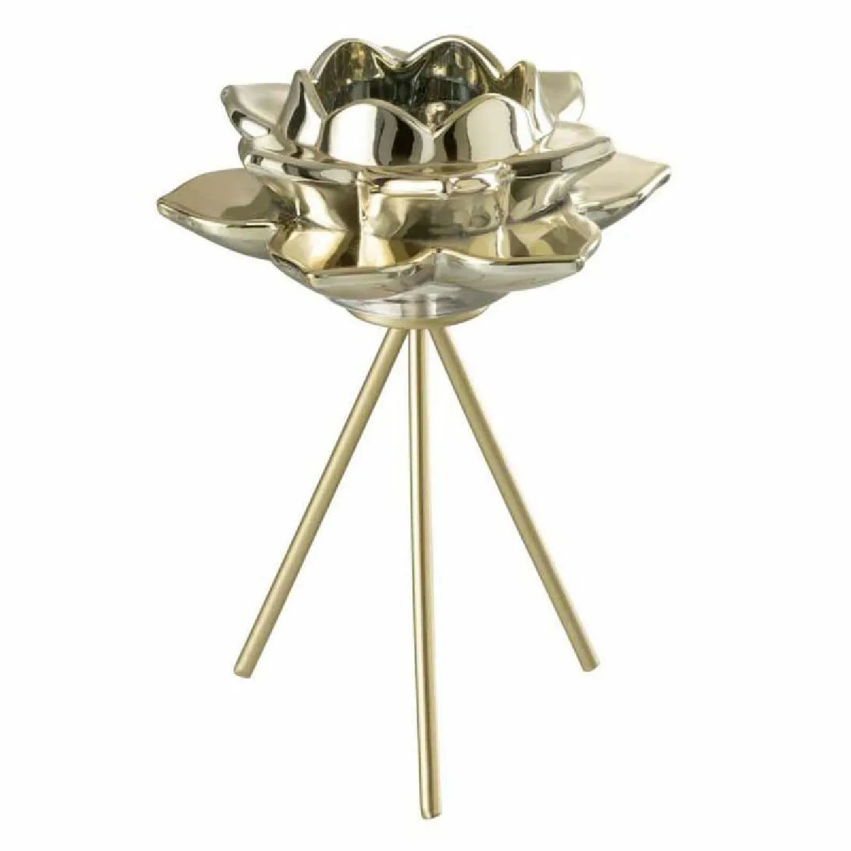Paris Prix Photophore Sur Pied - Fleur Verre