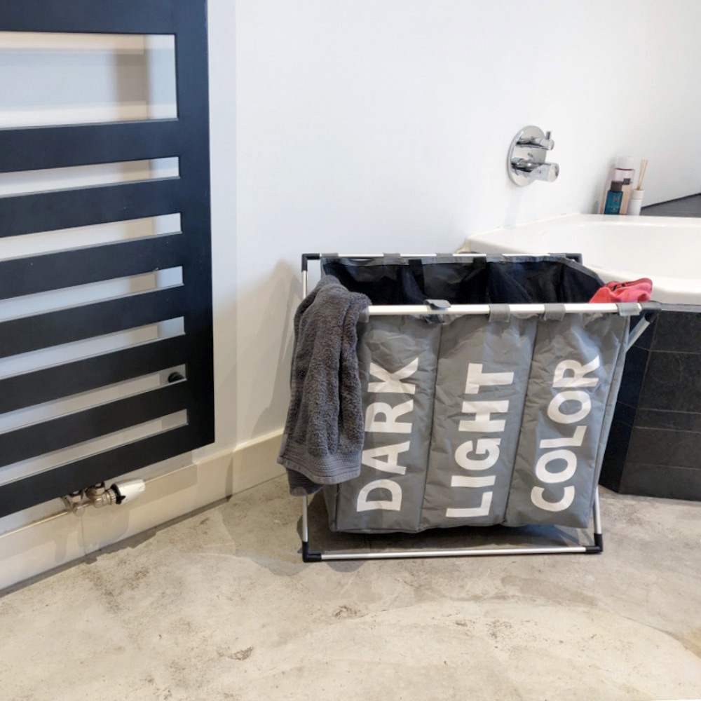 IVOL 3 vakken organizer wasmand - Black