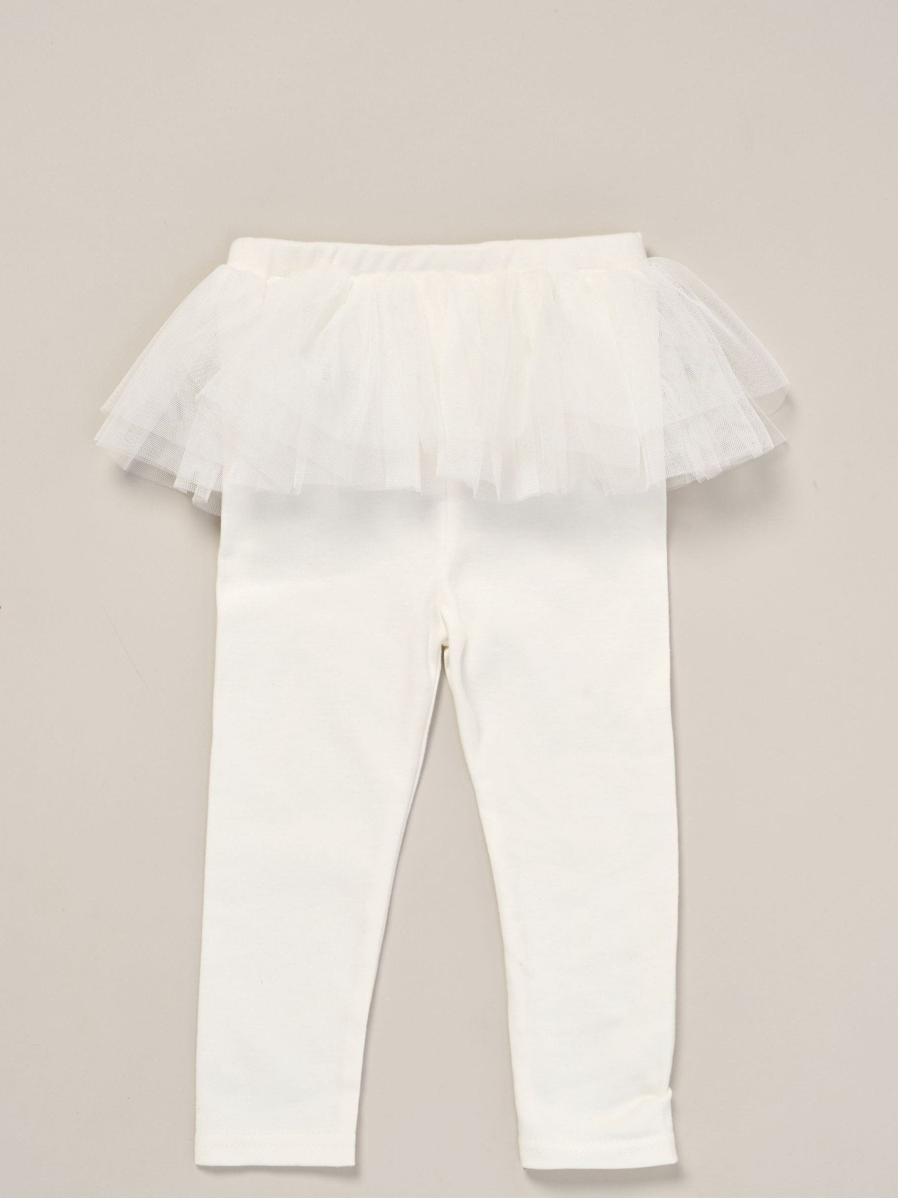 Rock-A-Bye Baby Boutique Rose Ribbon Detail White Top And Leggings Set