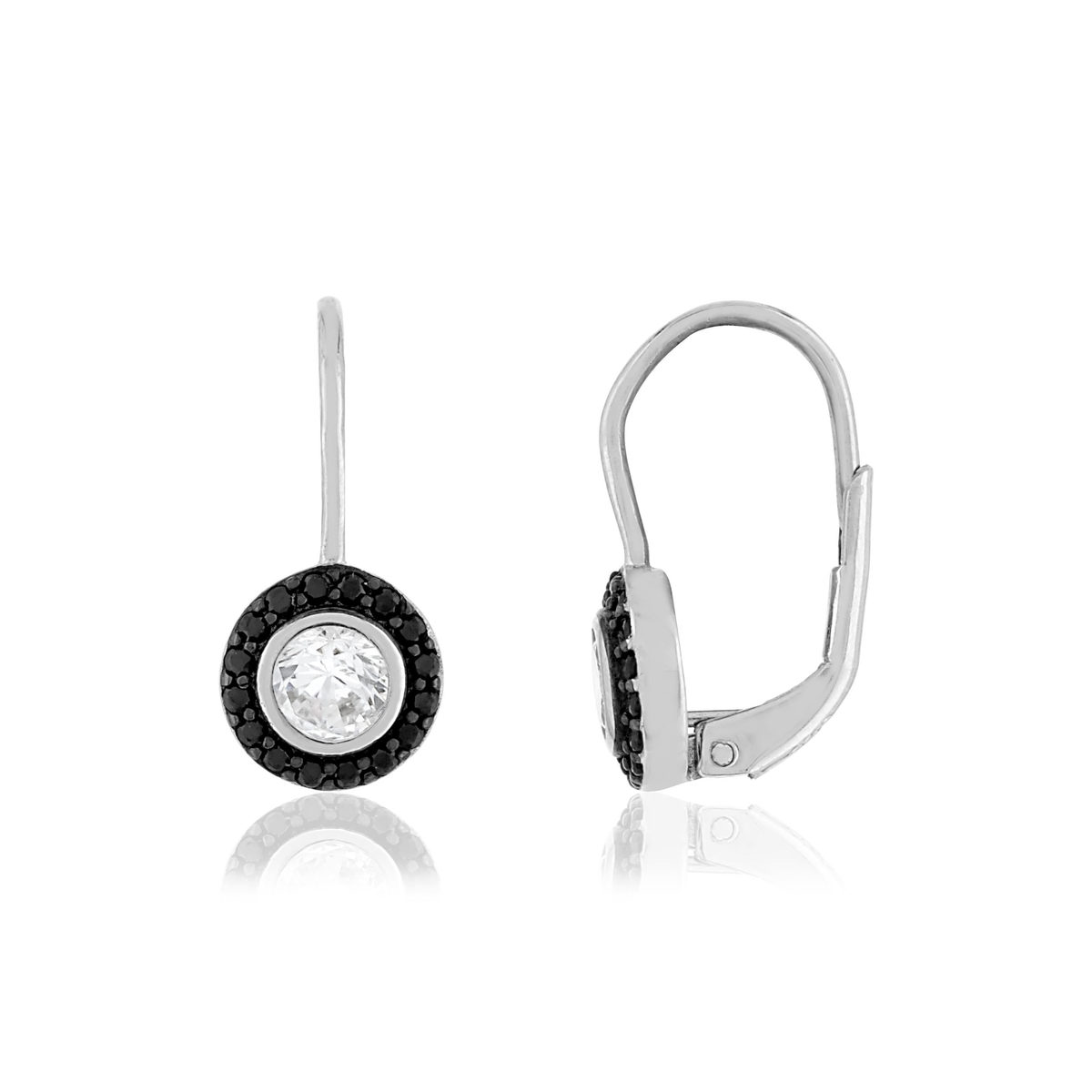 Boucles d'oreilles argent 925 zirconias