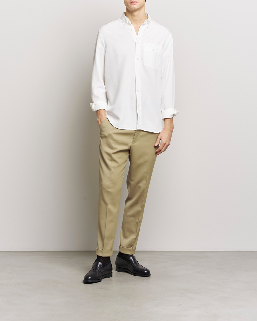 Filippa K Terry Cropped Trousers Sage Melange