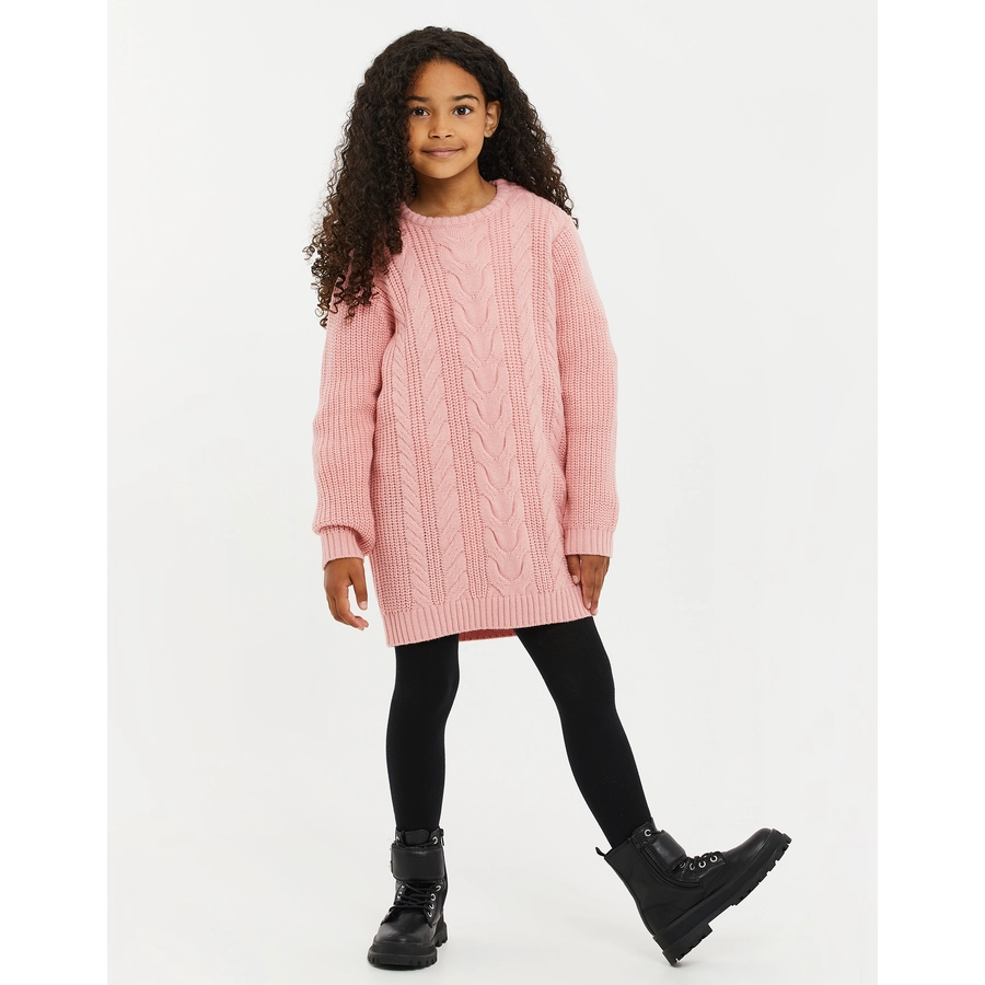 Threadgirls Strickkleid THB Thistle Cable Knitted Dress Blush