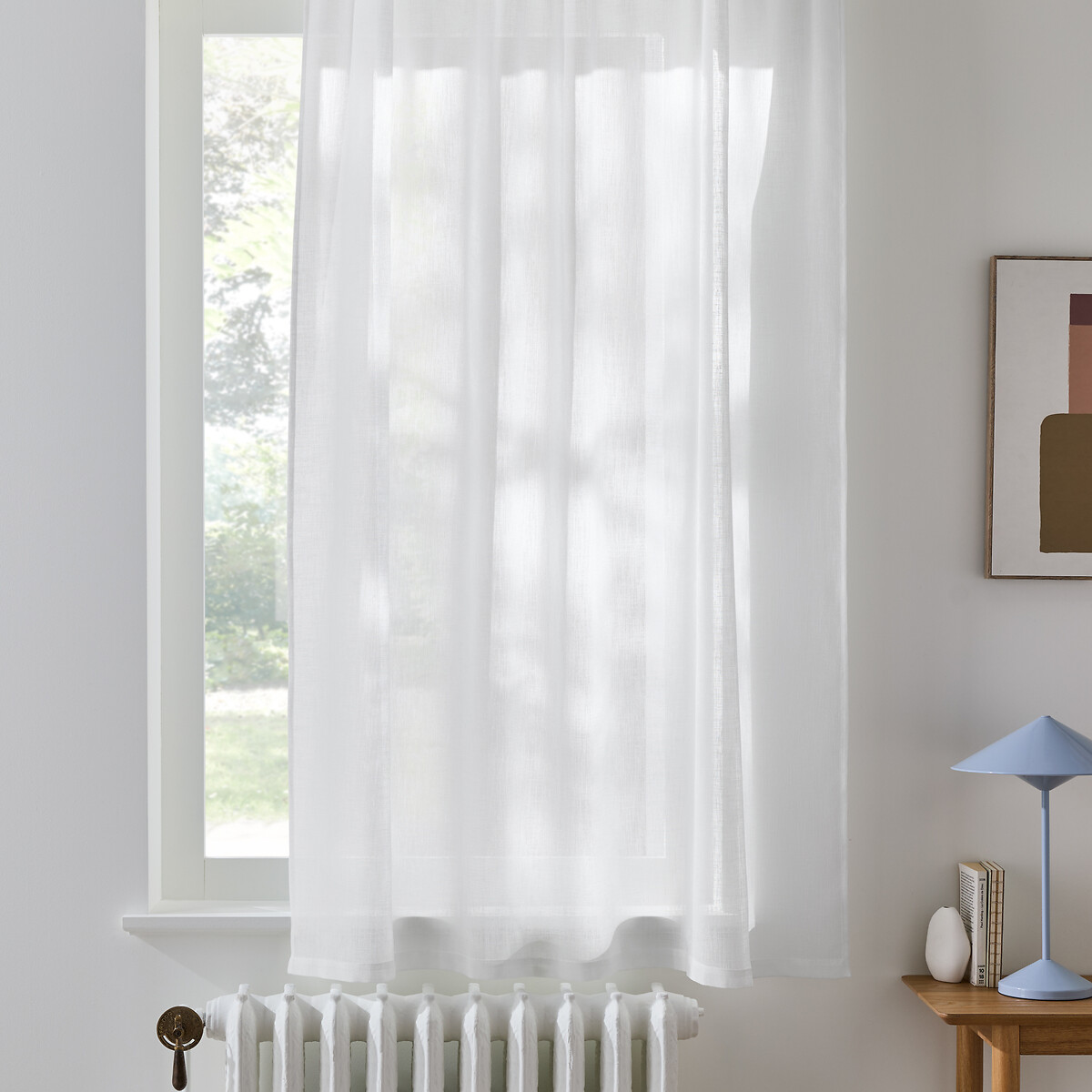 LA REDOUTE INTERIEURS<br>Cortina de radiador com acabamento franzido, Nyong