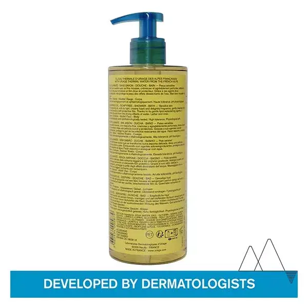 Óleo de Limpeza Nutritivo Uriage, Sem Sabão, para Pele Sensível, Corporal, 500ml