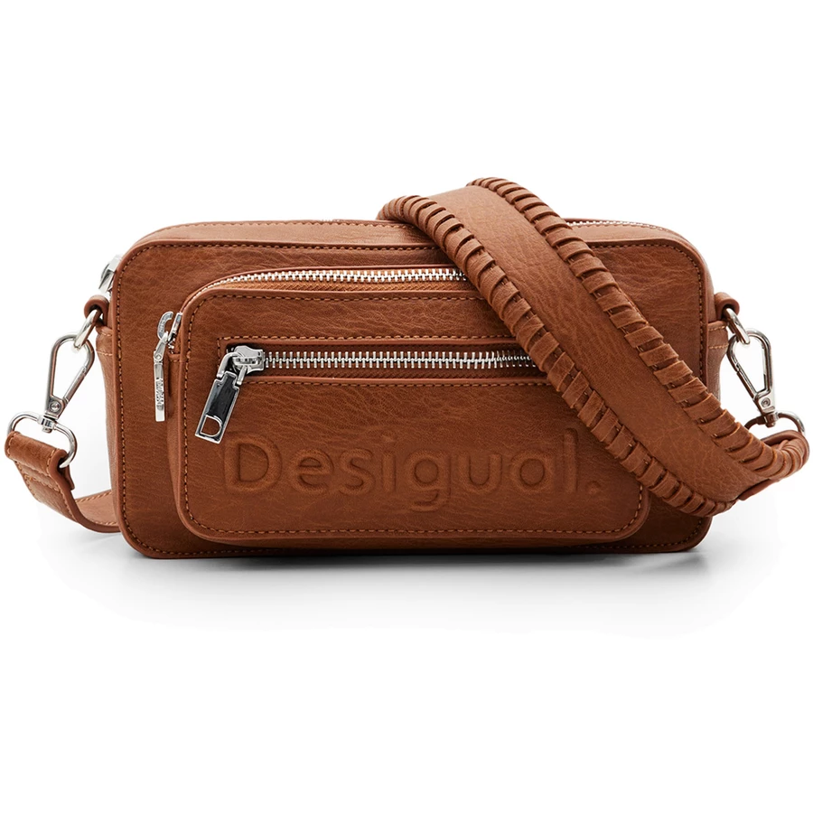 Desigual Half Logo 24 Cambridge 2.0 - Schultertasche 22 cm brown