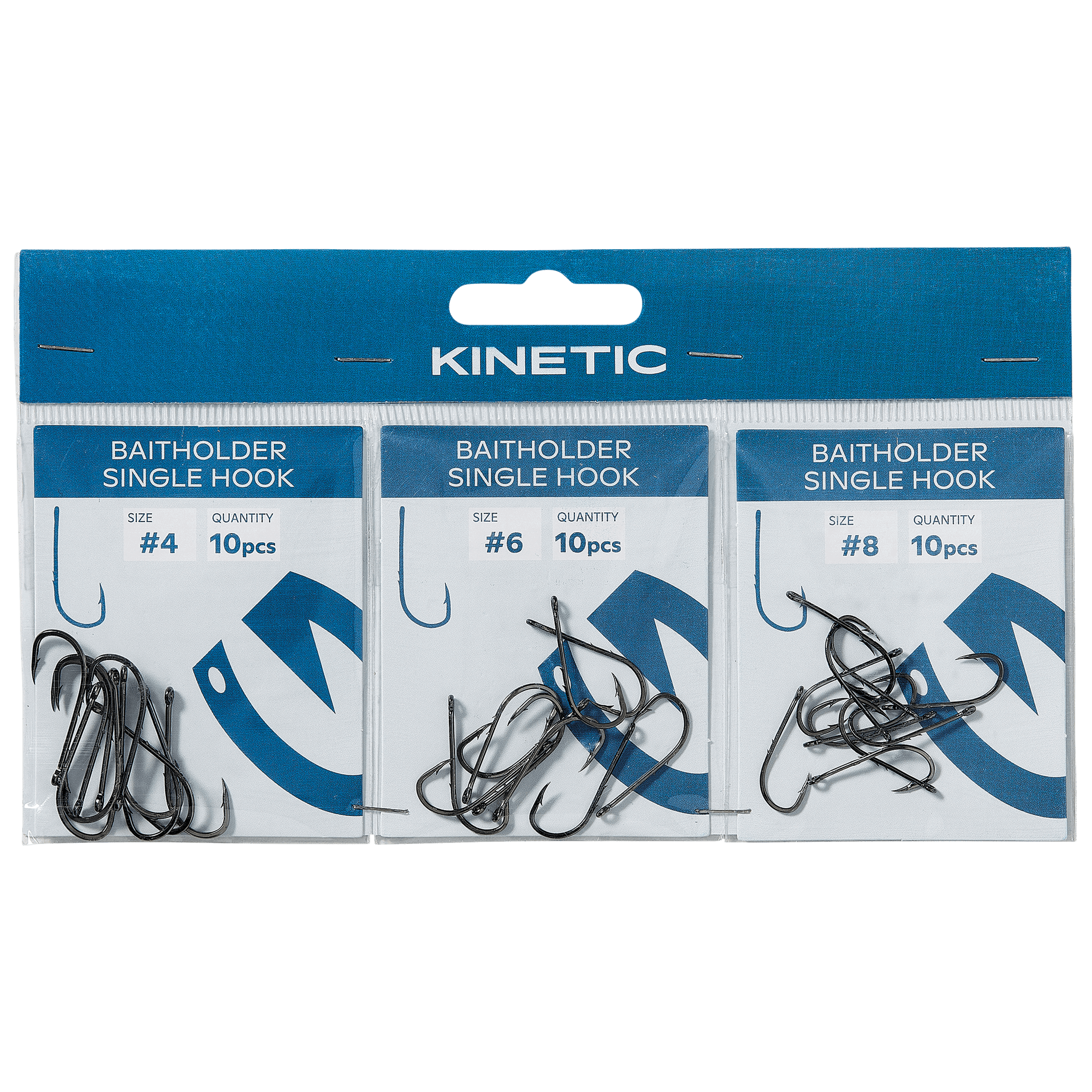 Kinetic Baitholder Single Hook #4-6-8 - Sluk og agn