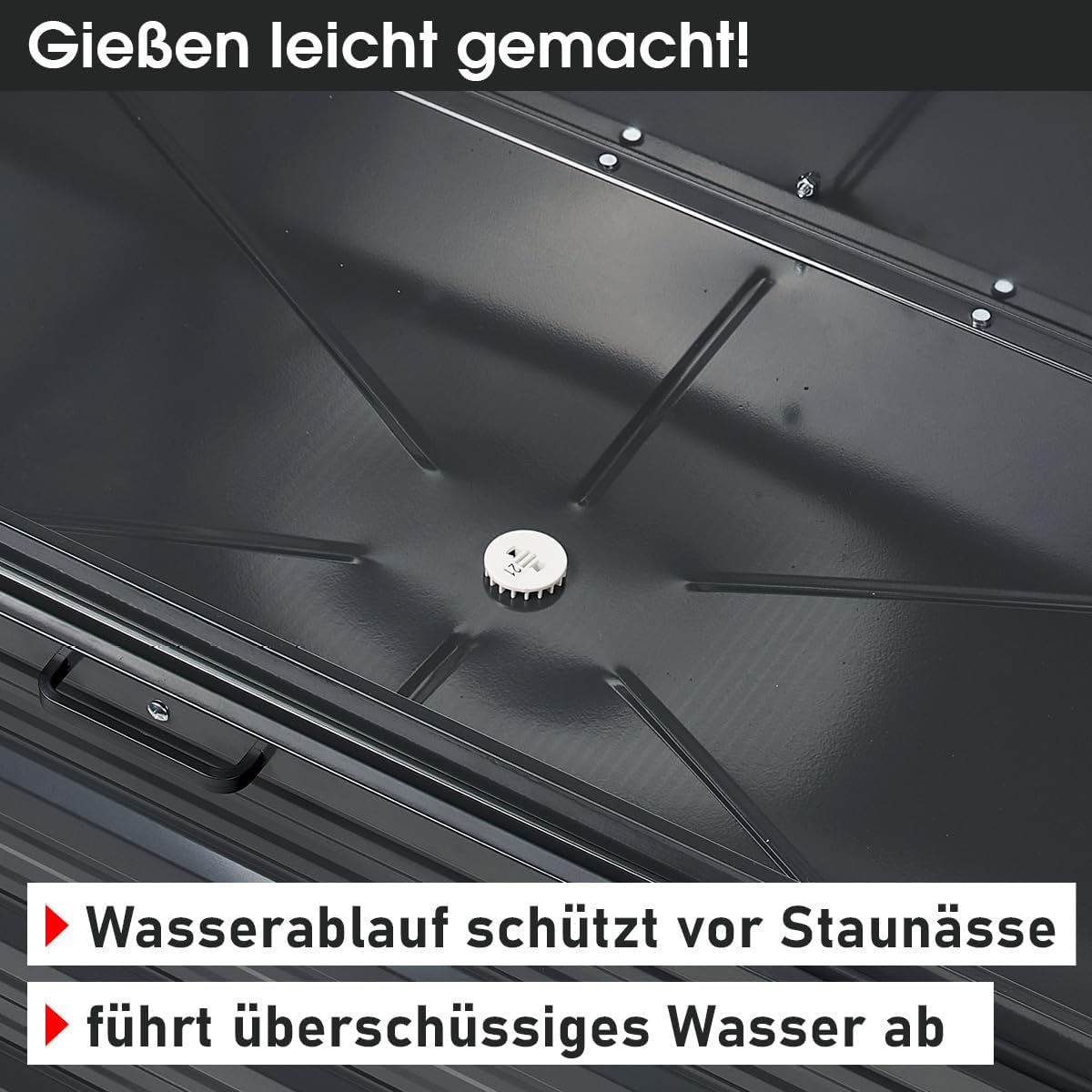 BRAST 2in1 Hochbeet mit Alu Gewächshaus-Aufsatz | Integriertes Drainage-System | 2 Größen zur Auswahl | wetterfest | 4mm Hohlkammerplatten | 2 Pflanzwannen | Pflanzbeet | 120x80x167cm