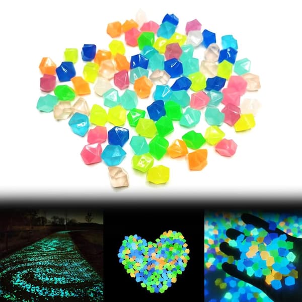 150 stk Selvlysende Steiner - Glow in the Dark Dekorasjon