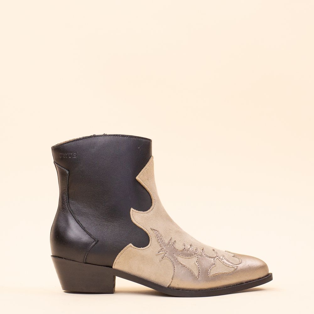 DWRS enkellaarsjes 3631 Monkey Black - Stone