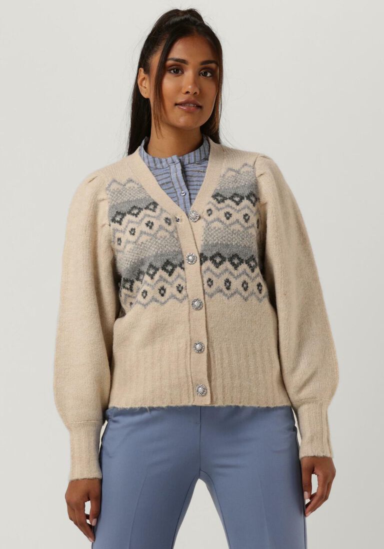 LOLLYS LAUNDRY ecru lollys laundry vest laura cardigan