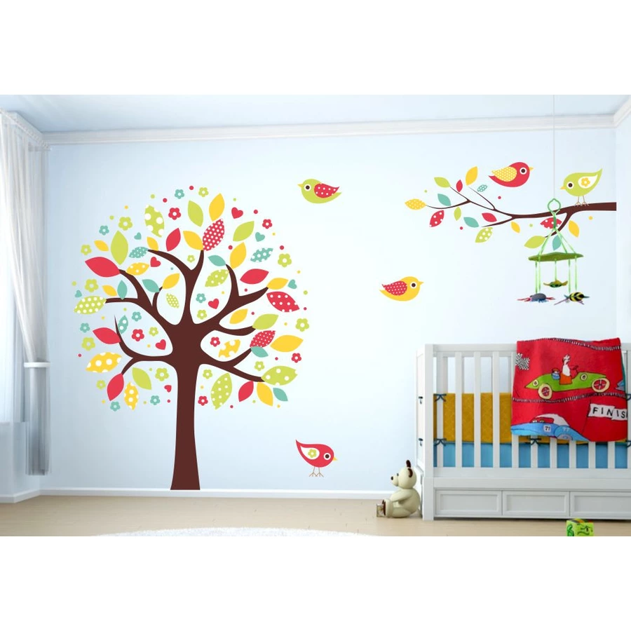 Nikima Wandtattoo 038 Wandtattoo bunter Baum bunt