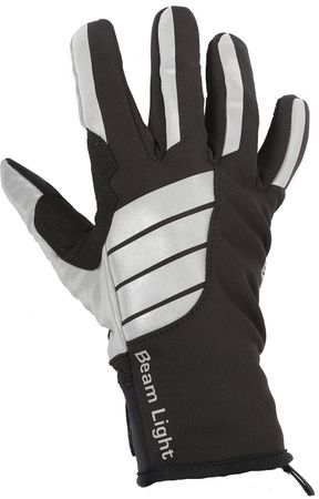 BEAM LIGHT 2.0 Unisex-Handschuhe  schwarz_silber  M