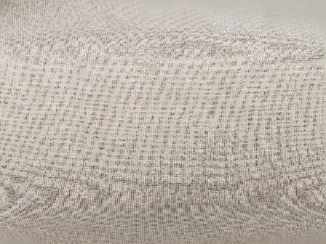 Grand canapé d'angle panoramique en tissu beige POGNI de Maison Céphy