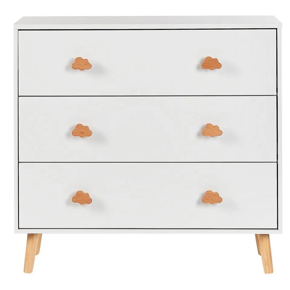 CLOUDY - Commode - Wit/Lichthout - MDF