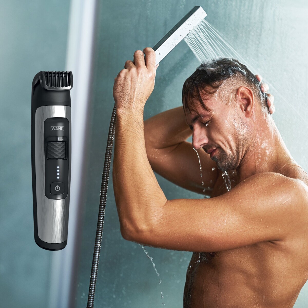 Wahl - Skægtrimmer Sæt - Vandtæt - Aqua Trim