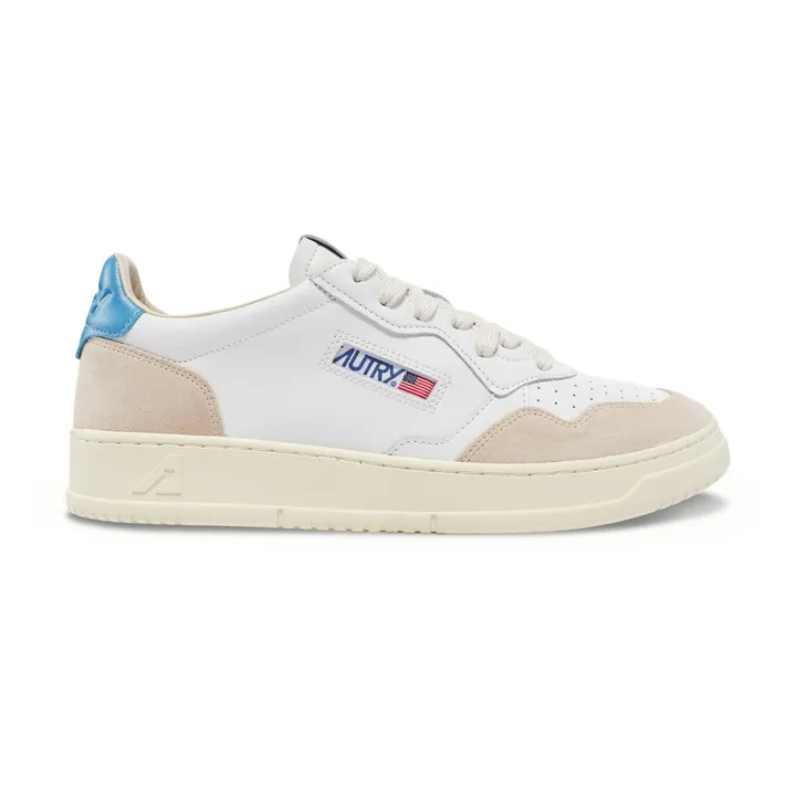 Autry Baskets Medalist Low Cuir/Suede | Bleu Clair