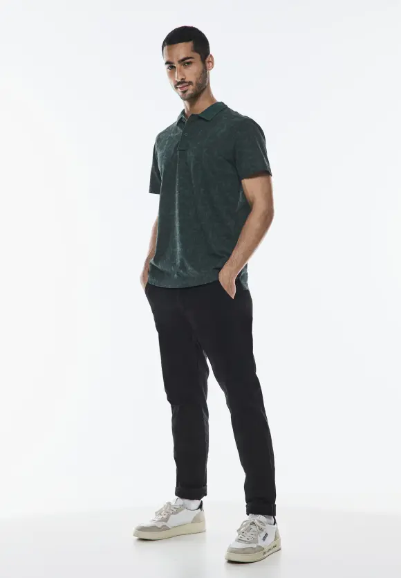 Piquée Poloshirt - dark urban green