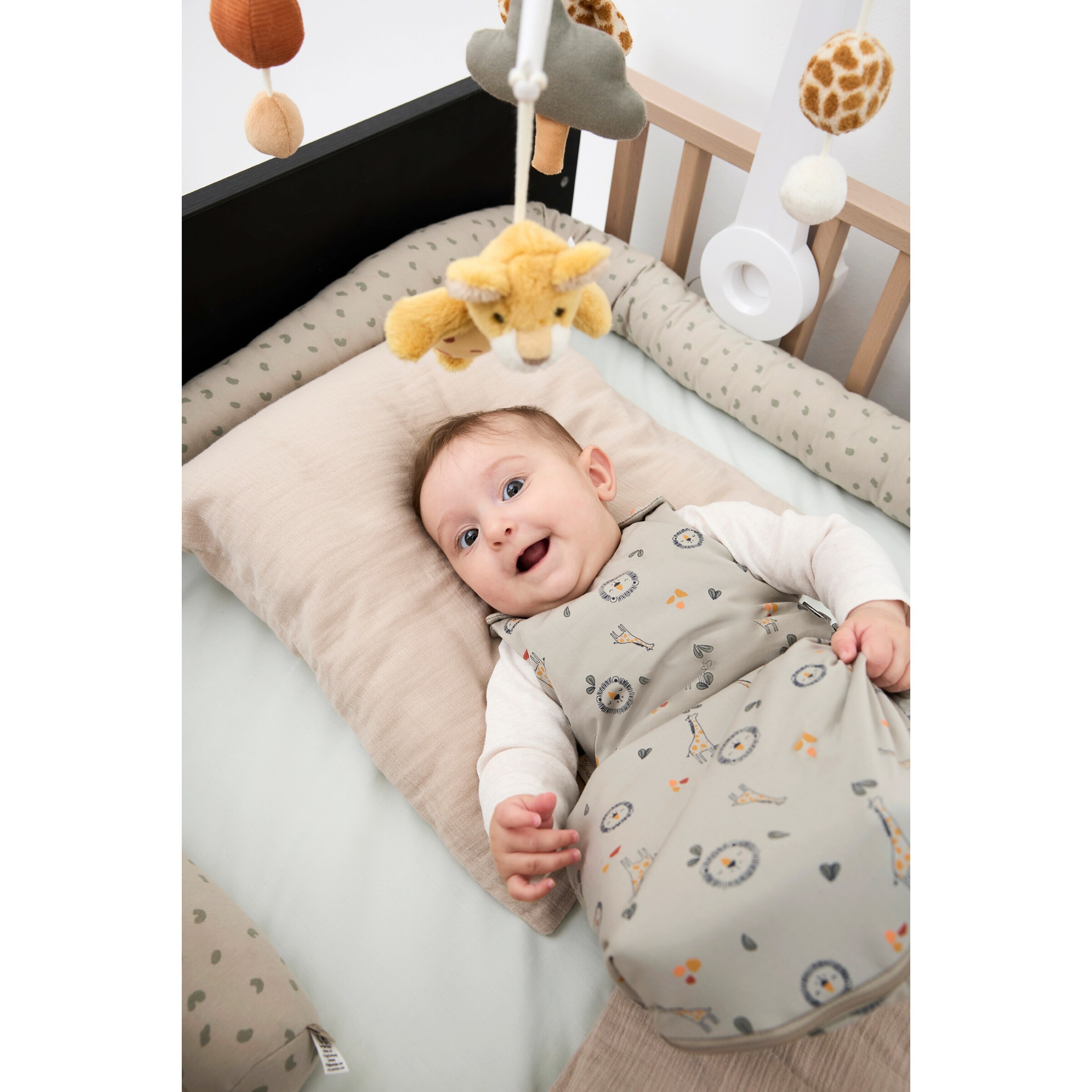 Sterntaler Nestchenschlange 180cm grau / Giraffe Kaya