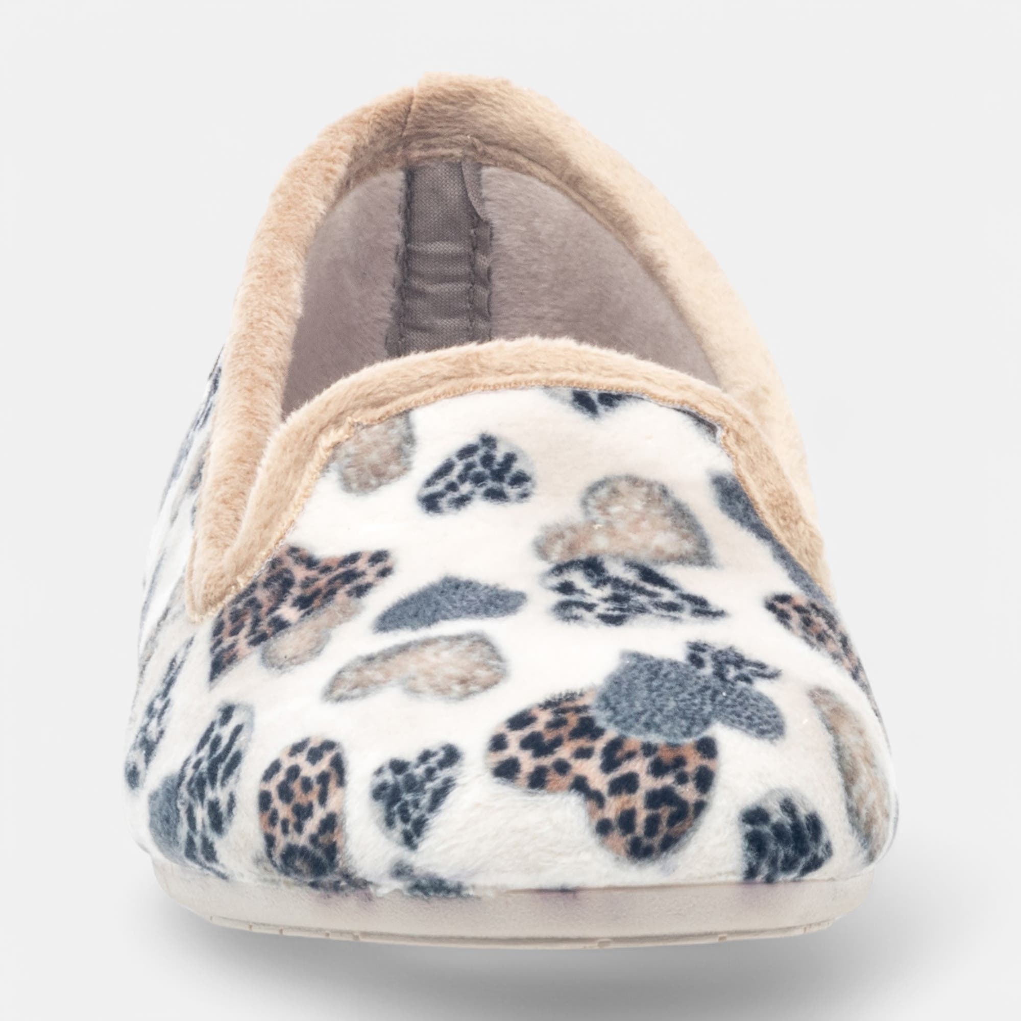 Pantoufles pieds sensibles Femme beige
