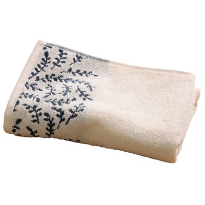 Linge de toilette liteau feuilles - 450 g/m² - BECQUET CRÉATION