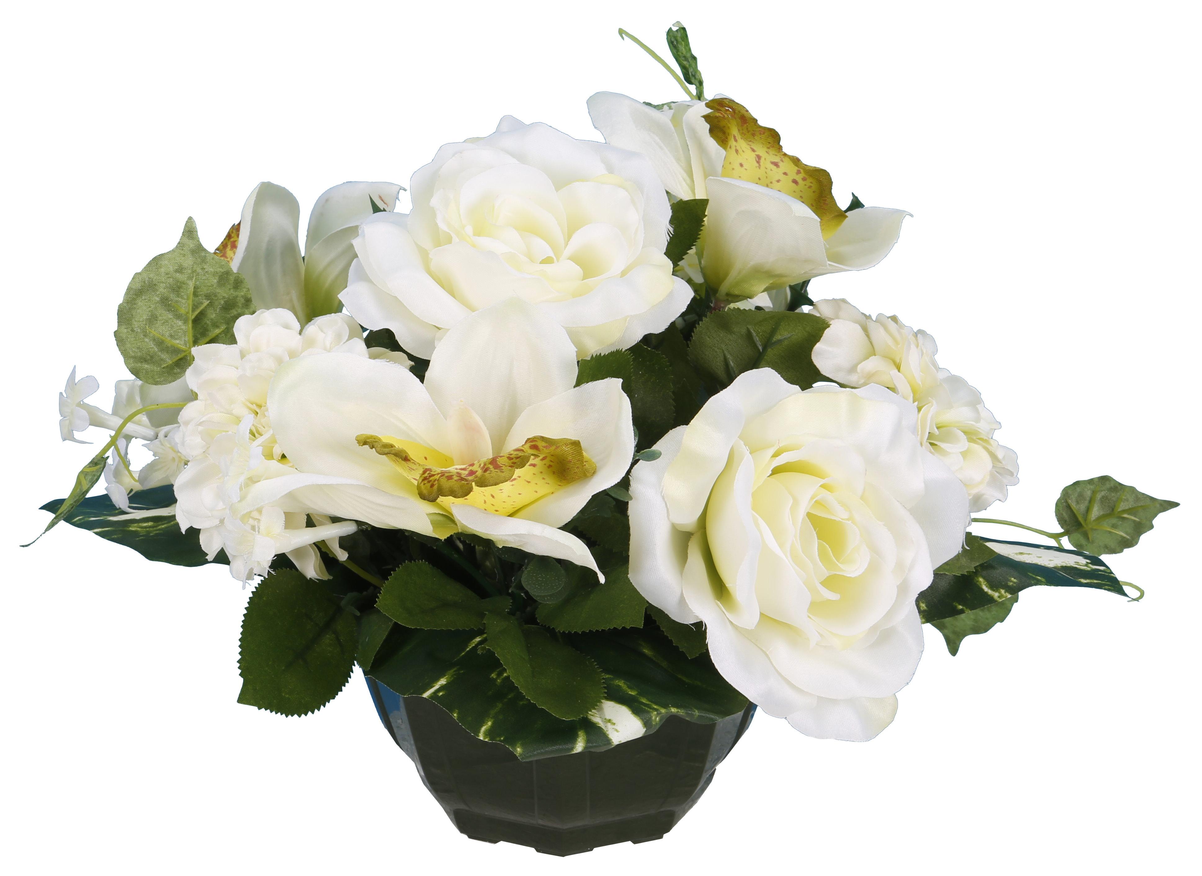 COUPE ROSE ORCHIDEE ZINNIA