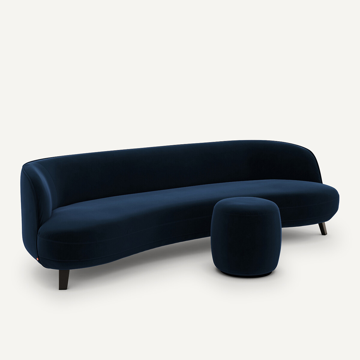 AM.PM<br>Puff em veludo, design Rosebury E.Gallina