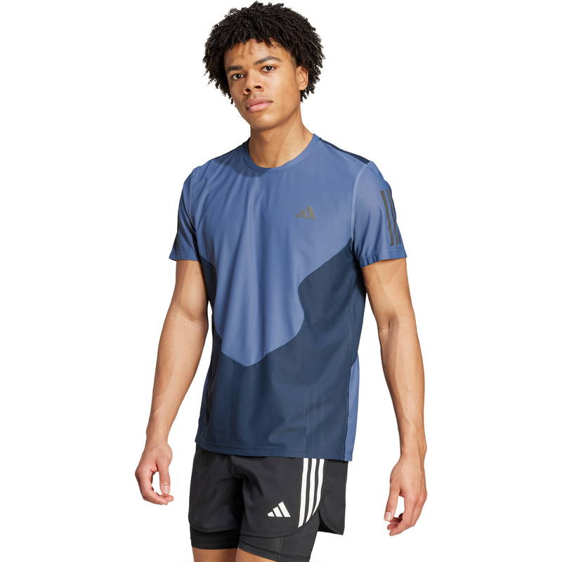 adidas Own The Run Color Block Løbe T-shirt Herre