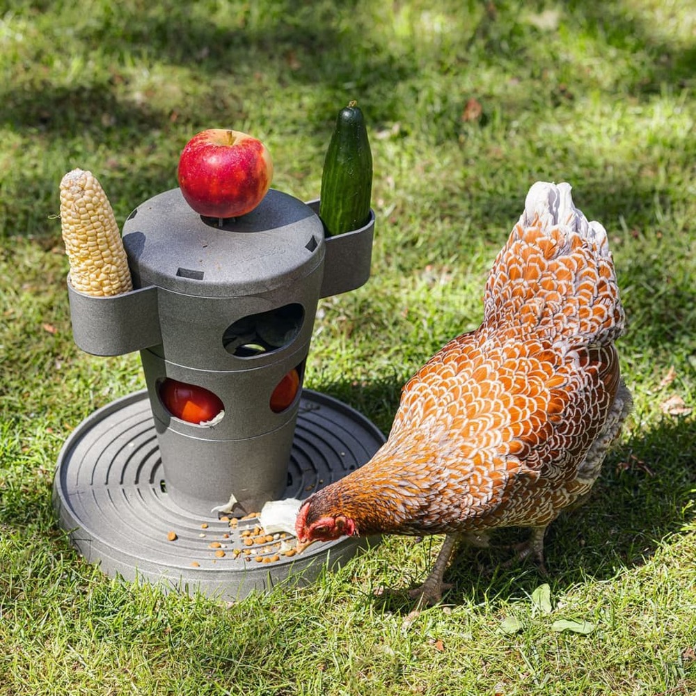 Mangeoire tour snack • pour poules • plastique recyclé