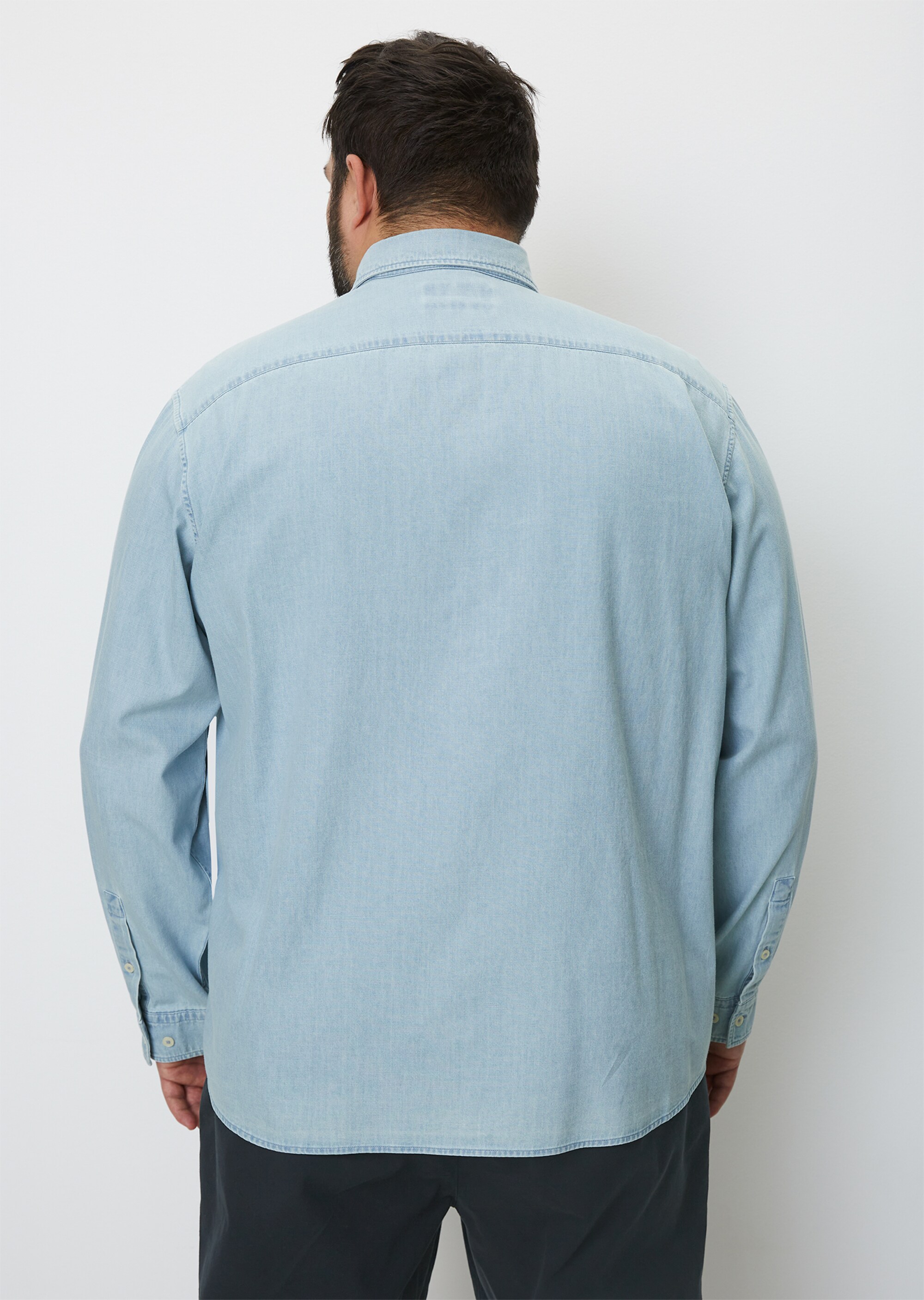 Jeanshemd regular aus leichtem Bio-Baumwoll-Denim